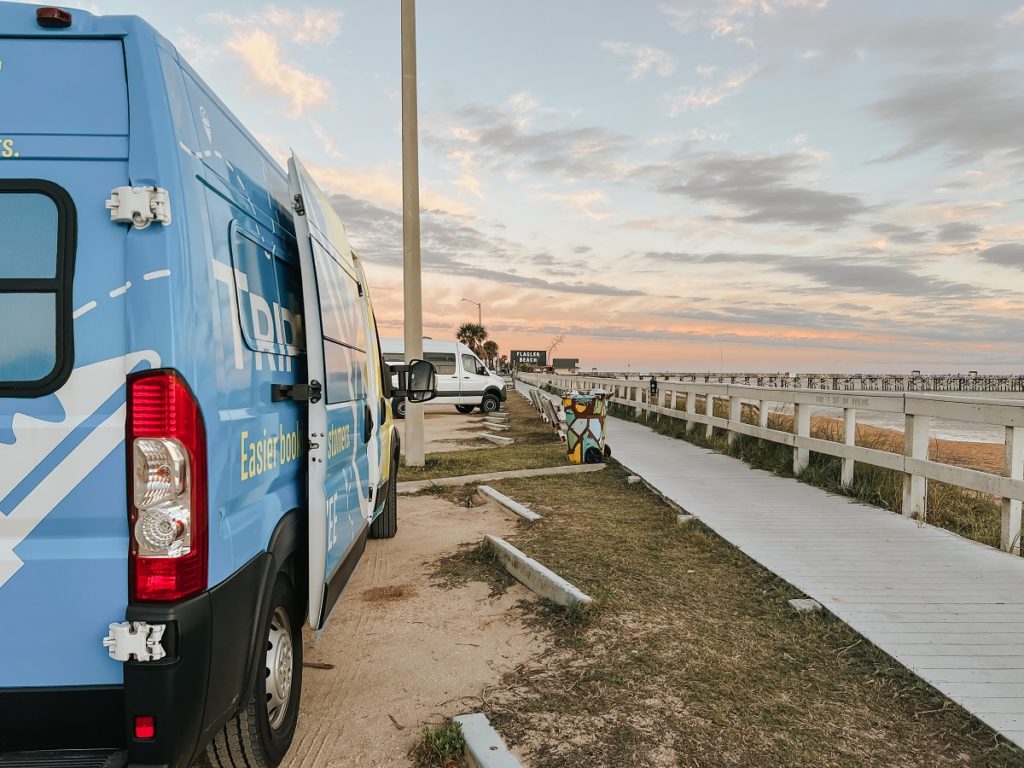 Tripkee Van at Flagler Beach